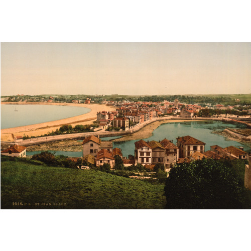 St. Jean De Luz And Harbor, Pyrenees, France, circa 1890