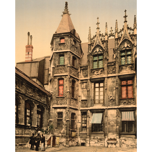 The Hotel Bourgtheroulde, Rouen, France, circa 1890