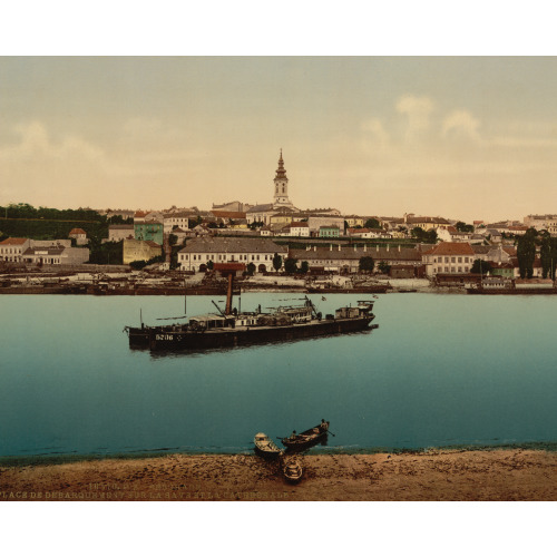 The Landing-Place Near Cathedral, Belgrade, Servia, circa 1890