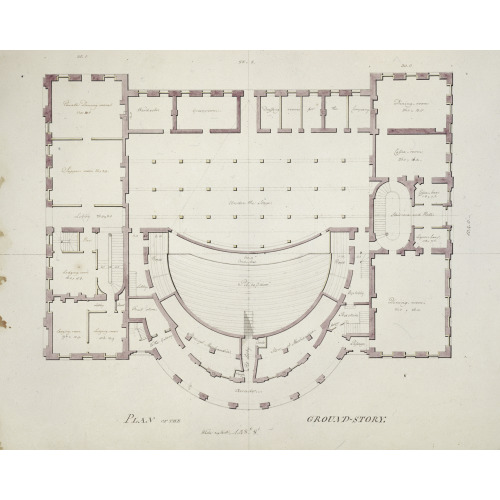 Theater And Hotel Building (Theatre, Assembly Rooms And An Hotel), Richmond, Virginia. 10-Ground...