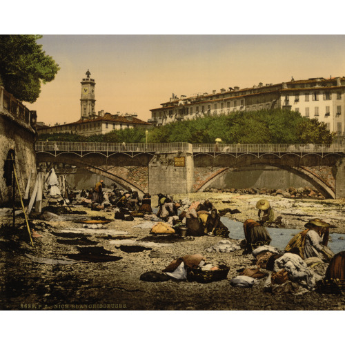 Washerwomen (Blanchisseuses), Nice, Riviera, circa 1890