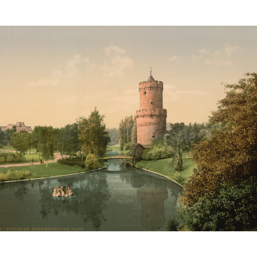 The Kronenbourg Park, Nymegen (I.E. Kronenburg Park, Nijmegen), Holland, circa 1890