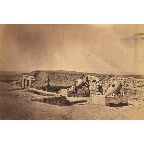 Mortar Batteries In Front Of Picquet House Light Division, 1855