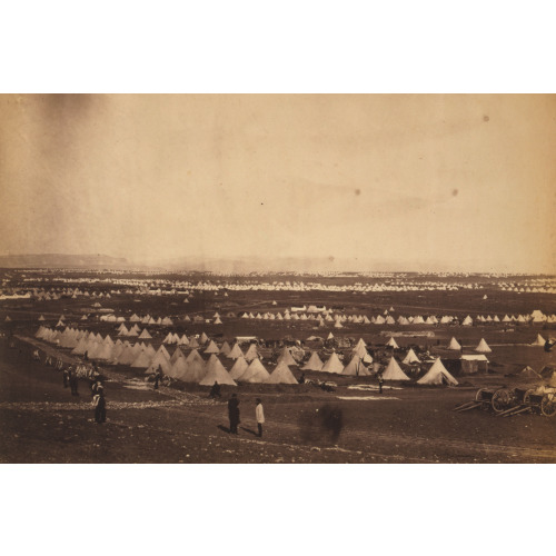 Looking Towards Mackenzie's Heights, Tents Of The 33rd Regiment In The Foreground, 1855