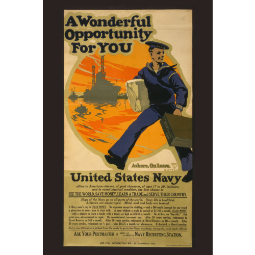 A Wonderful Opportunity For You--United States Navy, 1917