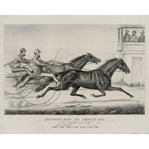 Goldsmith Maid And American Girl: In The Brush Home Of Their Capital Race Of Six Closely...