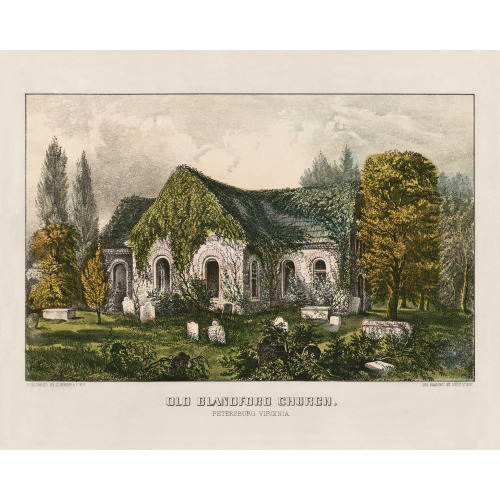 Old Blandford Church: Petersburg Virginia, circa 1856