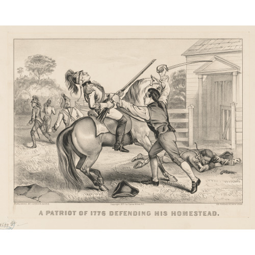 A Patriot Of 1776 Defending His Homestead, 1876
