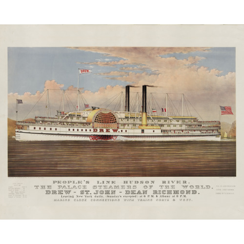 People's Line Hudson River, The Palace Steamers Of The World, Drew--St. John--Dean Richmond...