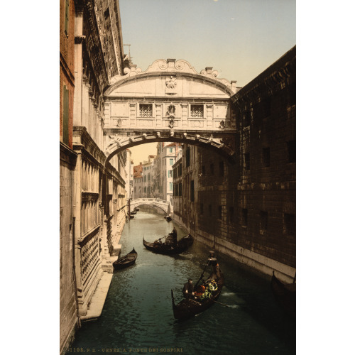 The Bridge Of Sighs, Venice, Italy, circa 1890