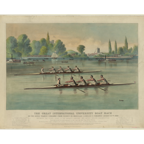 The Great International University Boat Race On The River Thames (England) From Putney To...