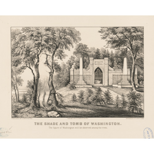The Shade And Tomb Of Washington: The Figure Of Washington Will Be Observed Among The Trees, 1876