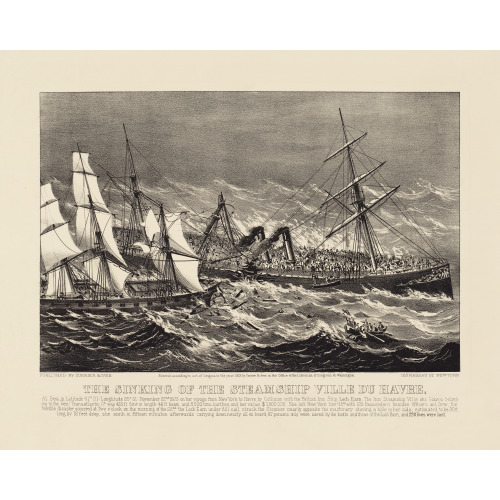 The Sinking Of The Steamship Ville Du Havre, 1873