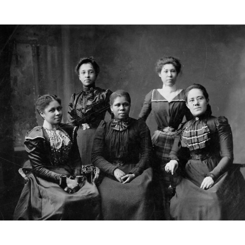 5 Female Negro Officers Of Women's League, Newport, Rhode Island, circa 1899