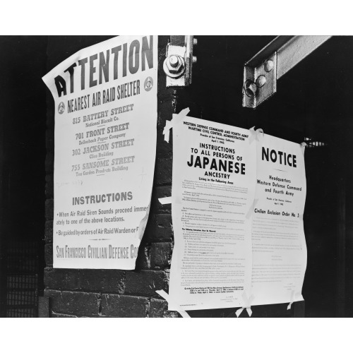 Civilian Exclusion Order #5, Posted At First And Front Streets, Directing Removal By April 7 Of...