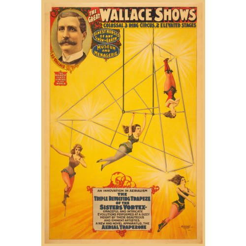Great Wallace Shows, Triple Revolving Trapeze, 1898