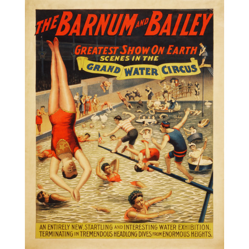 Barnum & Bailey, Scenes In The Grand Water Circus, 1895