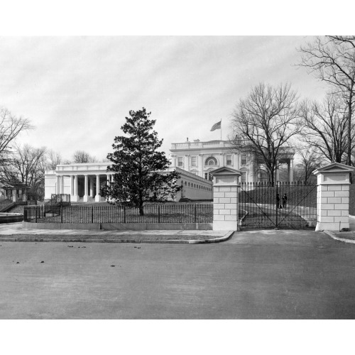 East Portico Of White House, Washington, D.C., 1903