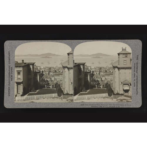 View Of Harbor From Telegraph Hill, San Francisco, 1909