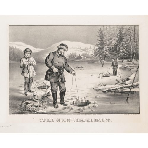 Winter Sports - Pickerel Fishing, 1872