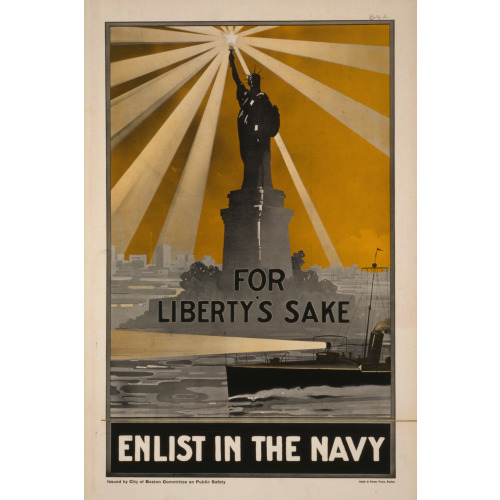 For Liberty's Sake, Enlist In The Navy, 1917