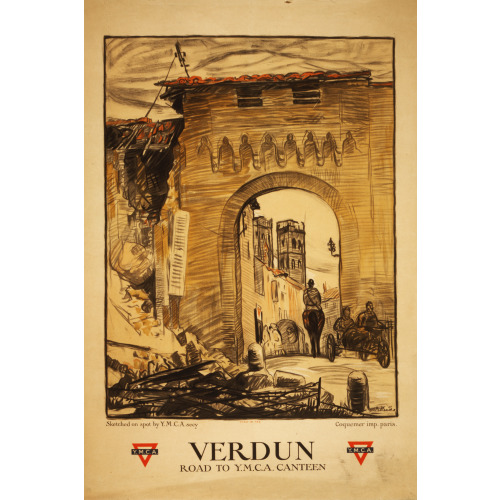 Verdun, Road To Y.M.C.A. Canteen, 1917