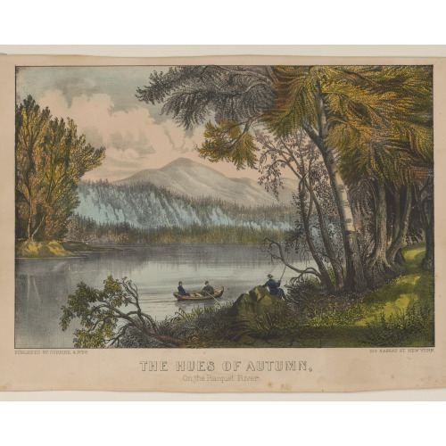 Hues Of Autumn: On The Racquet River, circa 1856