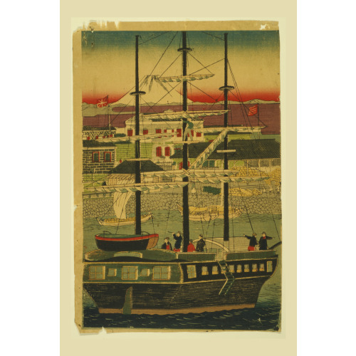 Yokohama Hatoba, circa 1850