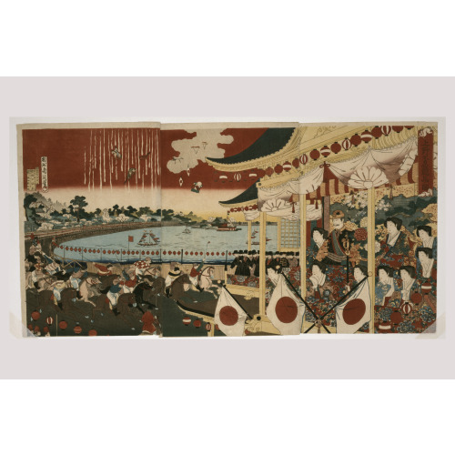 Ueno Shinobazu Keiba No Zu, 1885
