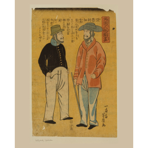 Gaikoku Jinbutsu Zuga - Amerika, 1861