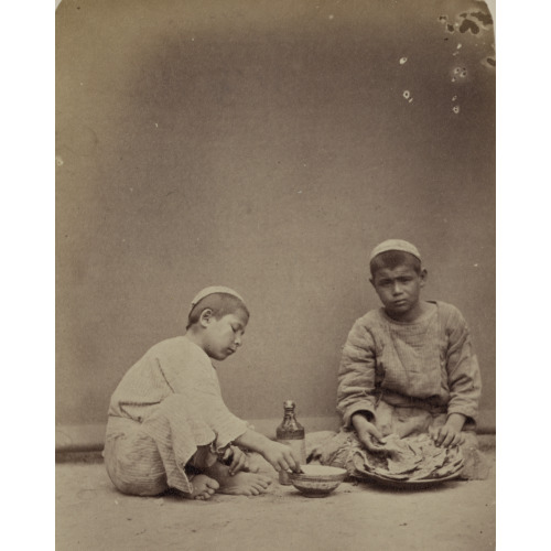 Zaravshanskii Okrug. G. Samarkand. Prodavets Pirozhkov, circa 1865