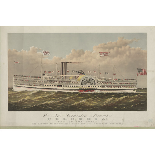 The New Excursion Steamer Columbia: Gem Of The Ocean, 1877