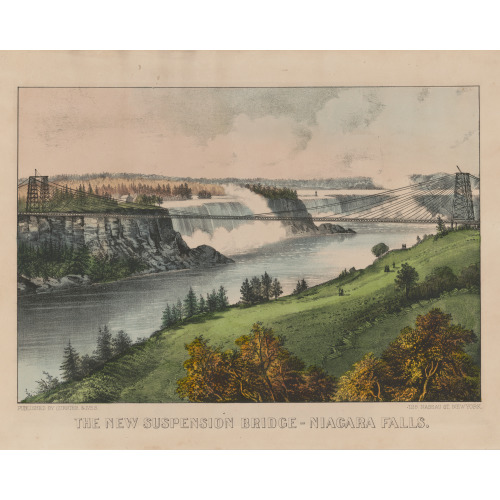 The New Suspension Bridge--Niagara Falls, circa 1856