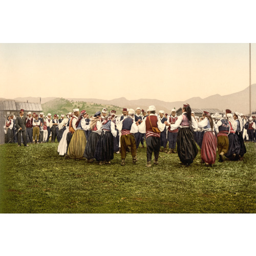 Peasants Dancing, Bosnia, Austro-Hungary, circa 1890