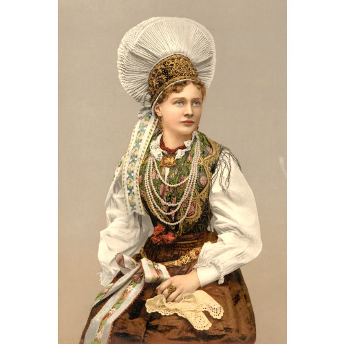 Girls In Native Costume, Carniola, Austro-Hungary, 1900