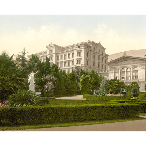 Abbazia, Hotel Stephanie And Park, Istria, Austro-Hungary, circa 1890