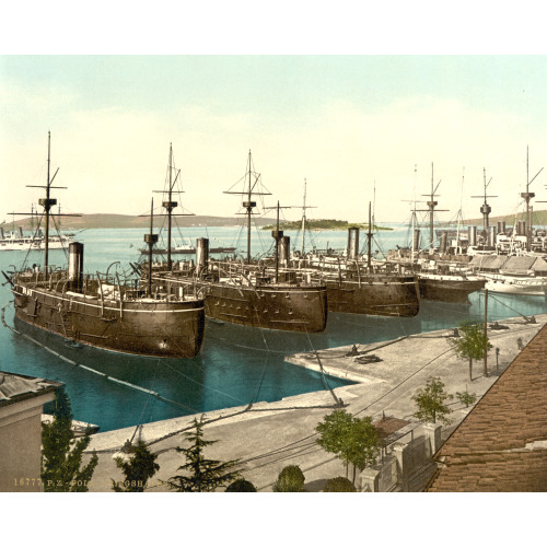 Pola, The Navy Yard, Istria, Austro-Hungary, circa 1890