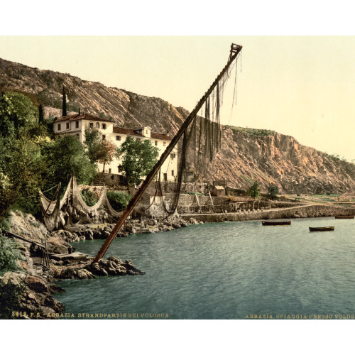 Fishing Village, Volosca, Abbazia, Austro-Hungary, circa 1890
