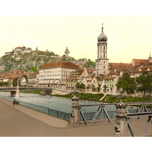 The Schlossberg From Hotel Florian, Styria, Austro-Hungary, circa 1890