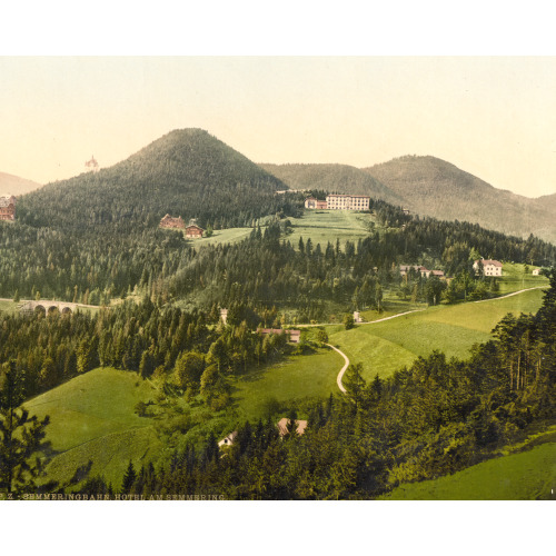 Semmering Railway, Hotel At Semmering, Styria, Austro-Hungary, circa 1890