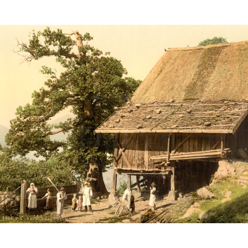 Meran, Peasants' House, Tyrol, Austro-Hungary, circa 1890