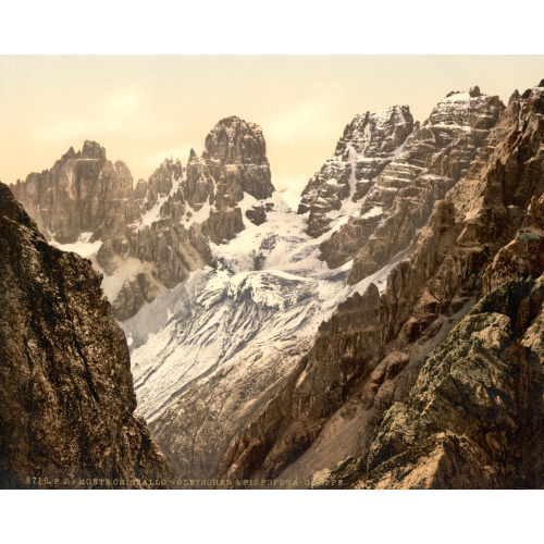 Monte Cristallo And Piz Popena Group, Tyrol, Austro-Hungary, circa 1890