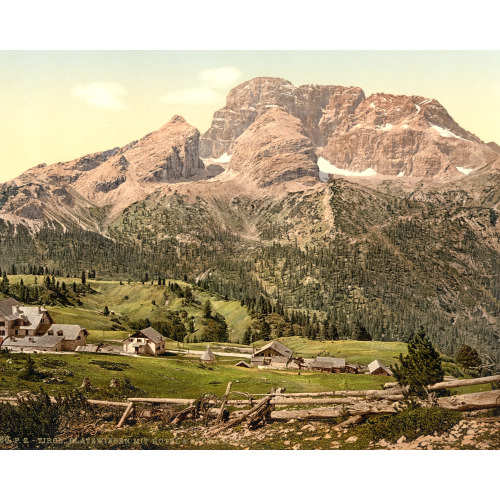 Platzweisen (I.E., Platzwiesen), Hotel And Croda Rossa, Tyrol, Austro-Hungary, circa 1890