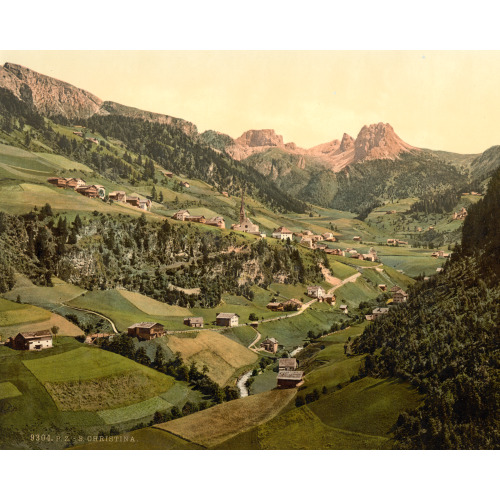 Santa Christiana (I.E., Santa Christiana Val Gardena), Tyrol, Austro-Hungary, circa 1890