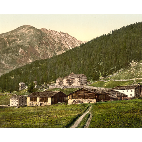 Sulden Hotel, Sulden, Tyrol, Austro-Hungary, circa 1890