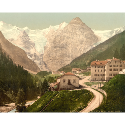 Trafoi Hotel And Post, Tyrol, Austro-Hungary, circa 1890