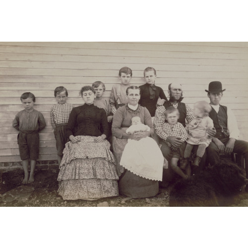Capt. Scott And Family, Deer Isle, Maine, circa 1884