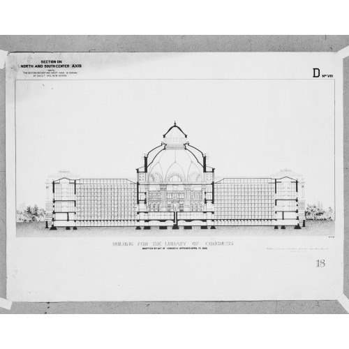 Library Of Congress, Washington, D.C. Section, D Series, circa 1886