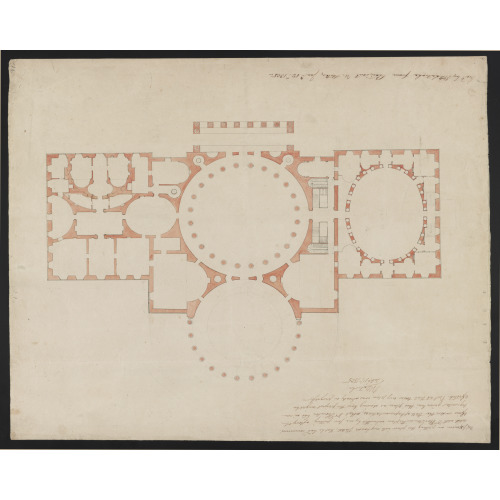 United States Capitol, Washington, D.C. Floor Plan, circa 1793
