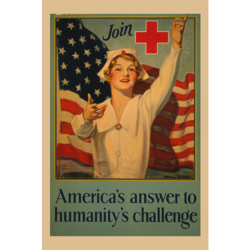 Join Red Cross Symbol - America's Answer To Humanity's Challenge, 1917